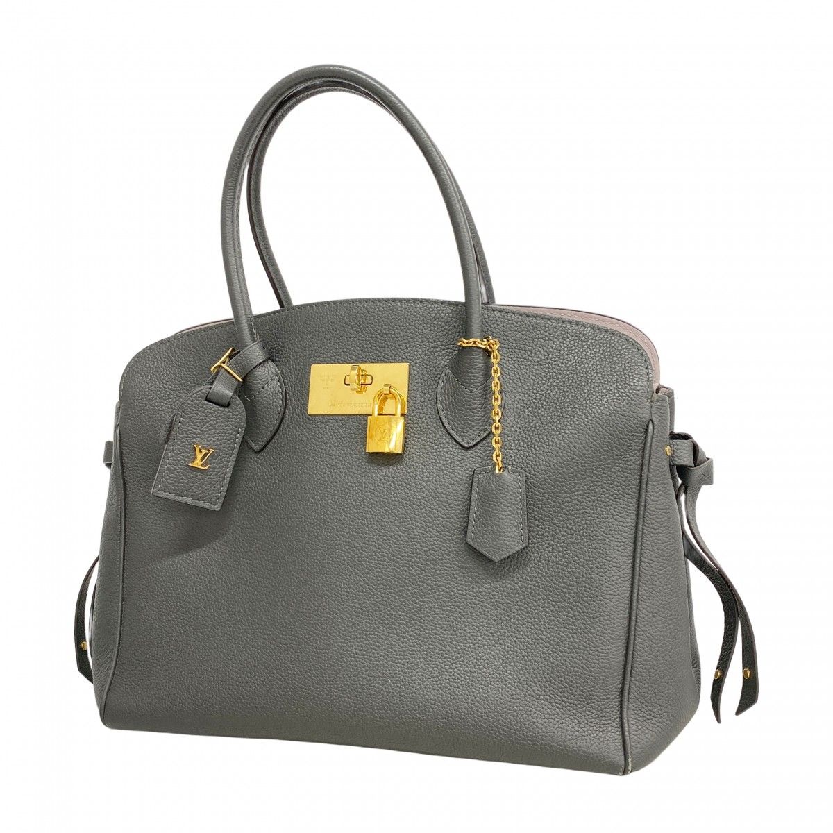 Louis Vuitton Handbag Taurillon Mirror MM Etain