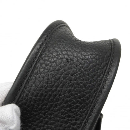 Hermes Shoulder Bag Evelyne TPM Taurillon Clemence Black Gold — view 9