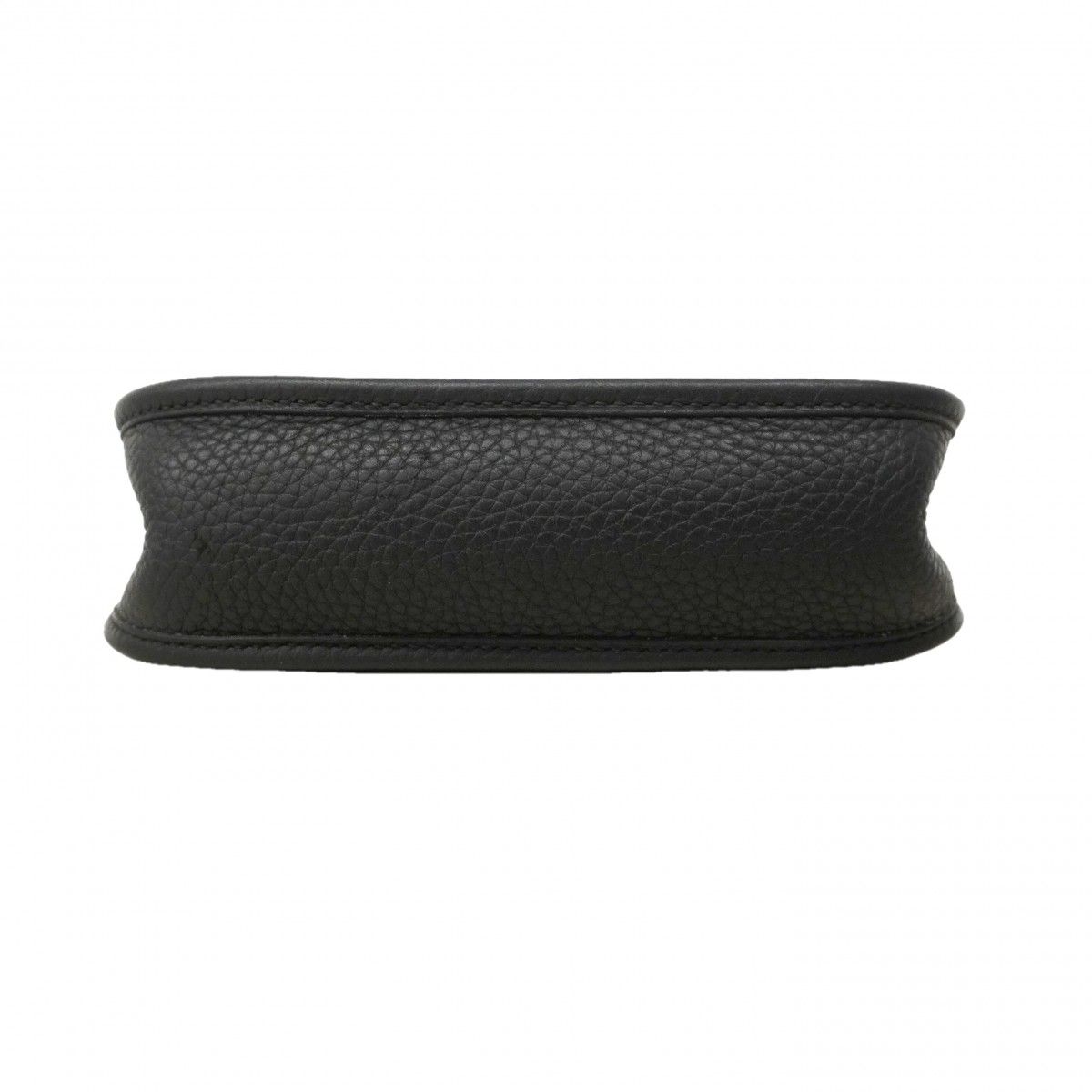 Hermes Shoulder Bag Evelyne TPM Taurillon Clemence Black Gold — view 3