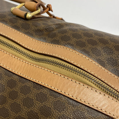 Celine Boston Bag Macadam Brown Gold — view 7