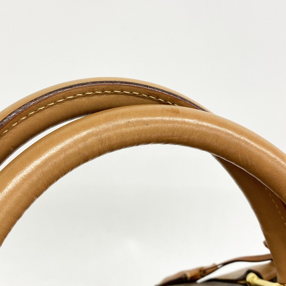 Celine Boston Bag Macadam Brown Gold — view 9