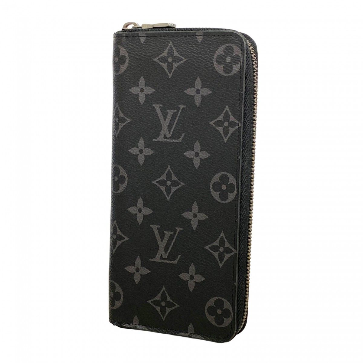 Louis Vuitton Wallet Monogram Eclipse Portefeuille Brazza Black