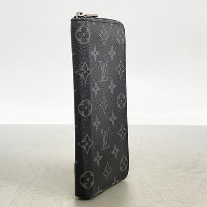 Louis Vuitton Wallet Monogram Eclipse Portefeuille Brazza Black — view 2