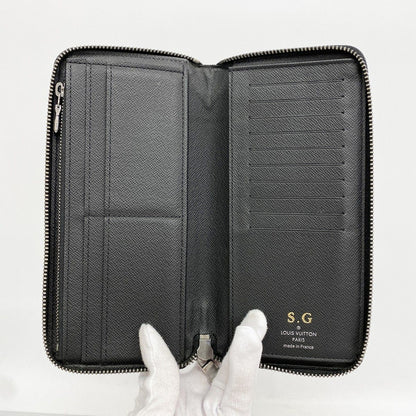 Louis Vuitton Wallet Monogram Eclipse Portefeuille Brazza Black — view 3