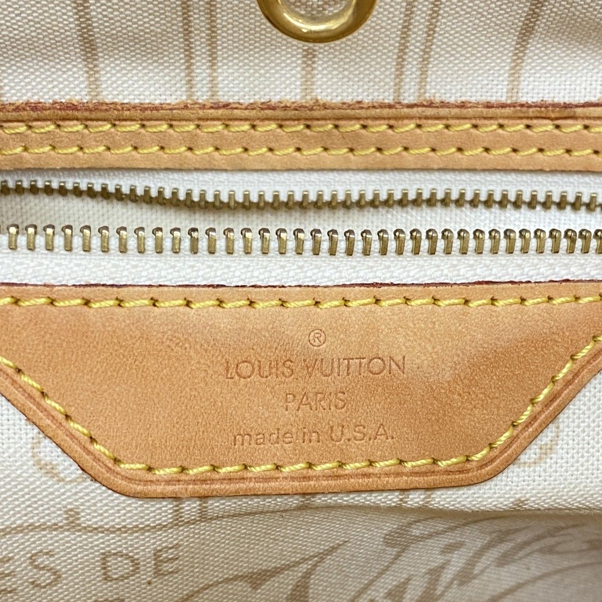 Louis Vuitton Tote Damier Azur Neverfull PM White — view 5