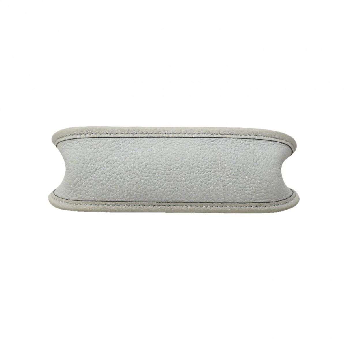 Hermes Shoulder Bag Evelyne TPM Taurillon Clemence Blue Pale Gold — view 3