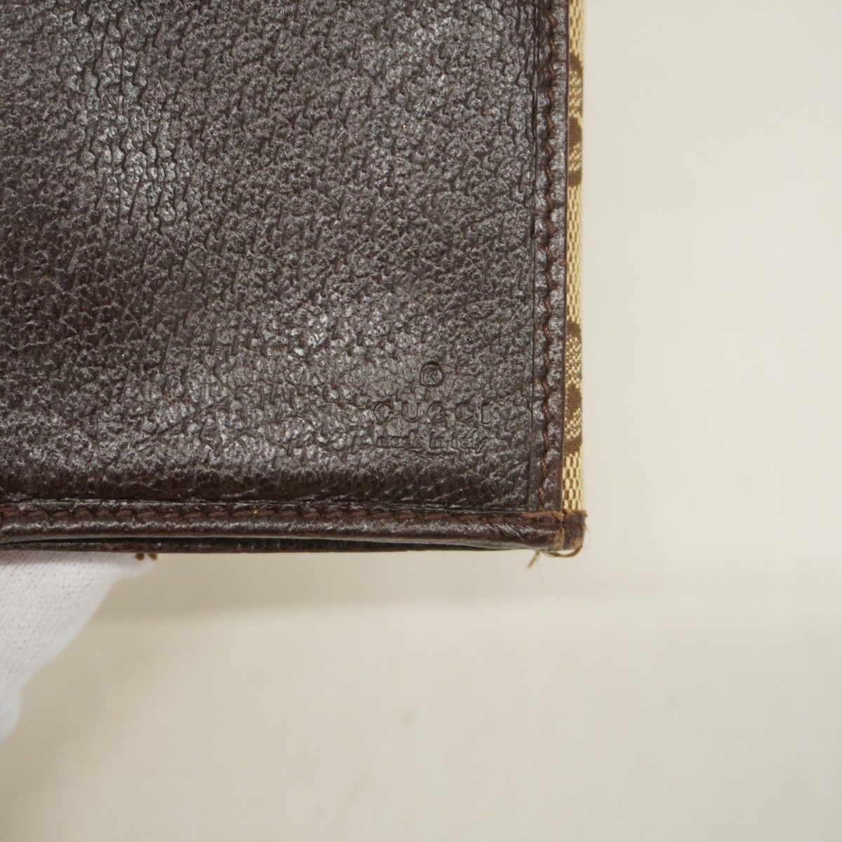Gucci Wallet GG Canvas Beige Silver — view 4