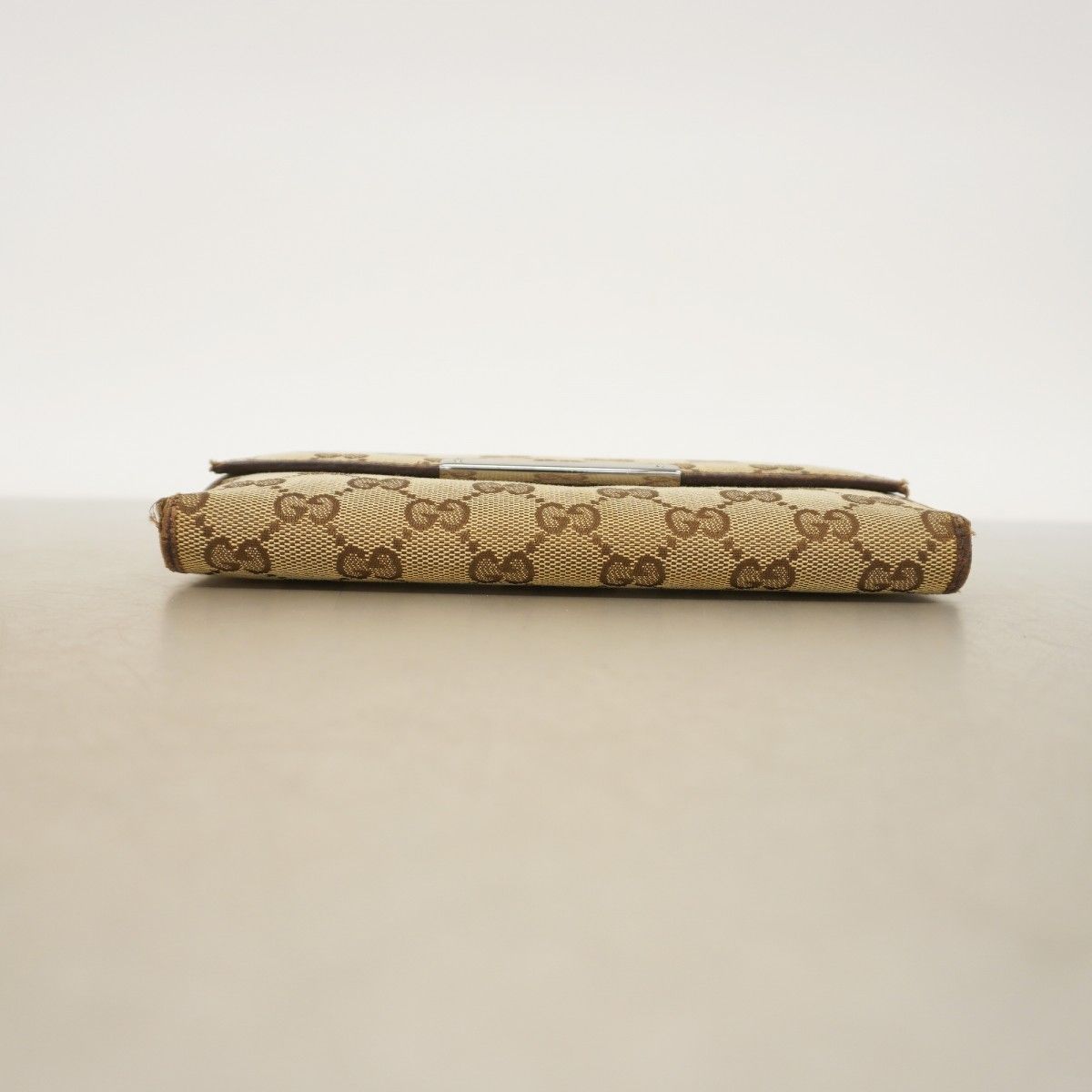Gucci Wallet GG Canvas Beige Silver — view 2
