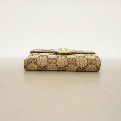 Gucci Wallet GG Canvas Beige Champagne Gold — view 2