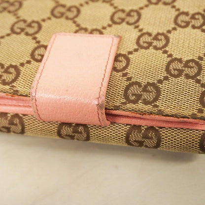 Gucci Wallet GG Canvas Beige Champagne Gold — view 6