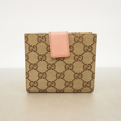 Gucci Wallet GG Canvas Beige Champagne Gold — view 8