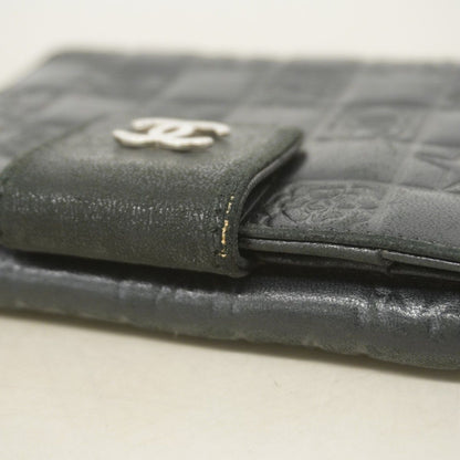 Chanel Wallet Icon Lambskin Black Silver — view 6