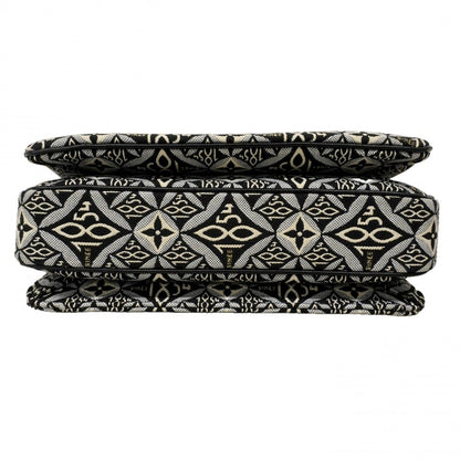 Louis Vuitton Handbag Monogram Jacquard Pochette Metis MM Black 2-Way Bag — view 3