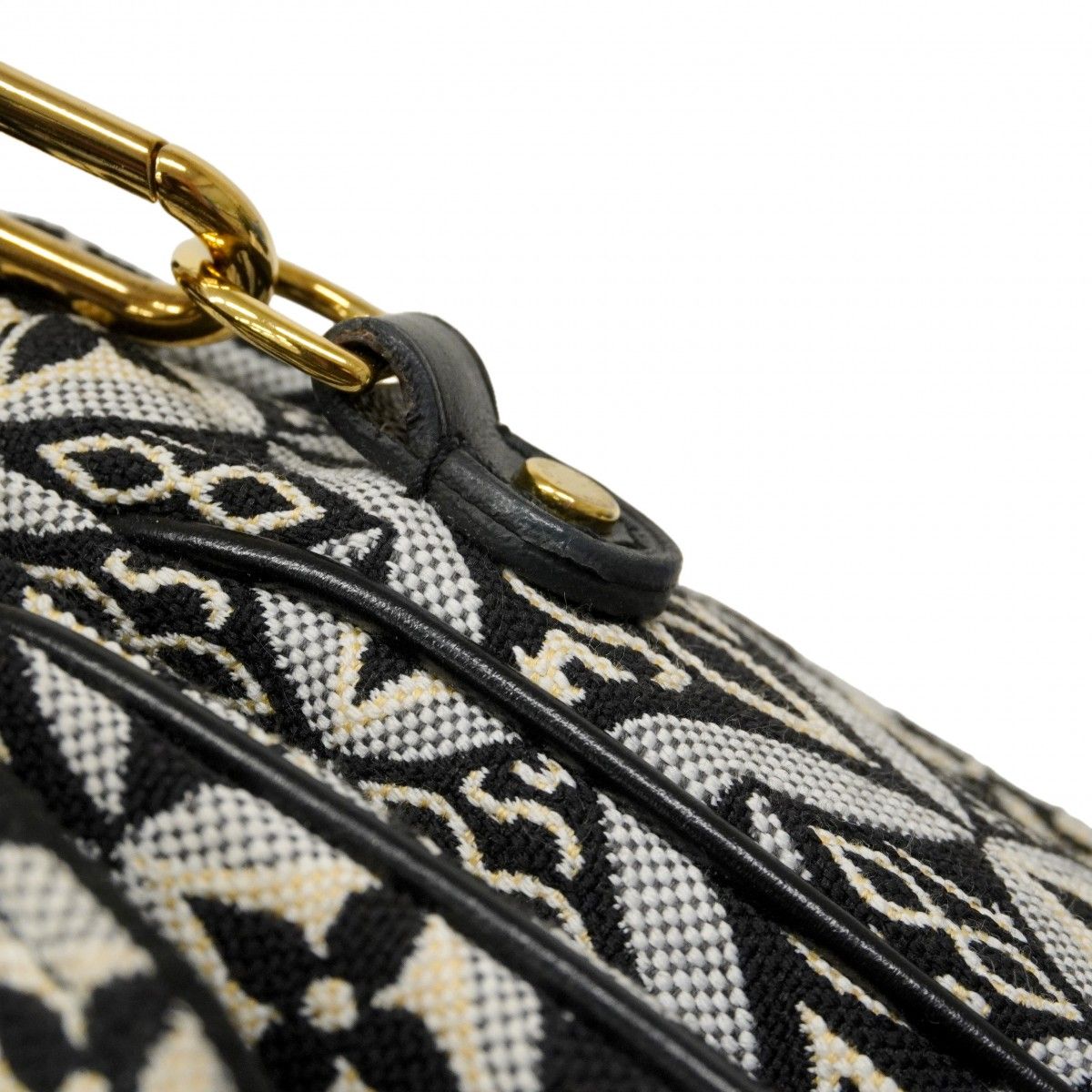 Louis Vuitton Handbag Monogram Jacquard Pochette Metis MM Black 2-Way Bag — view 8