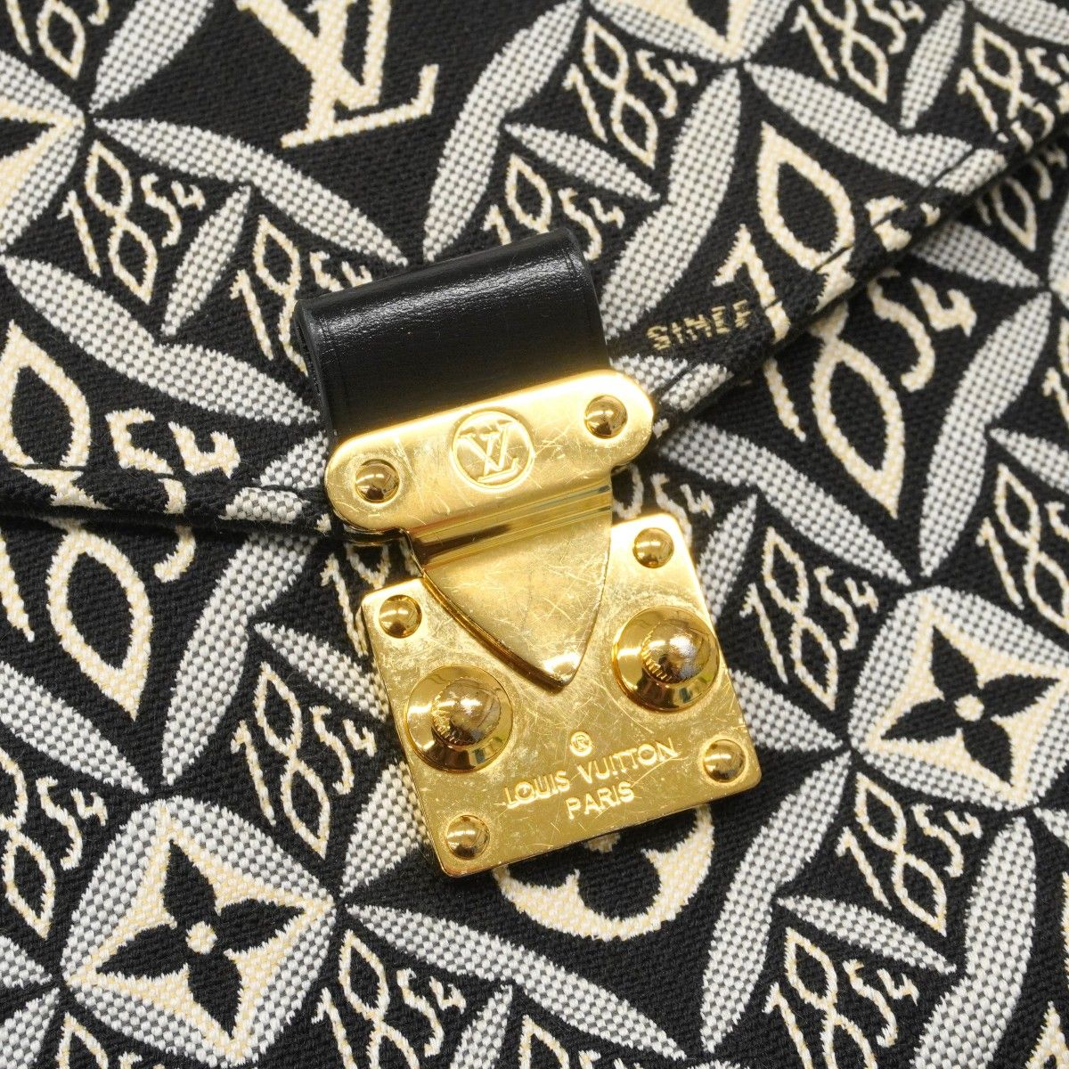 Louis Vuitton Handbag Monogram Jacquard Pochette Metis MM Black 2-Way Bag — view 9