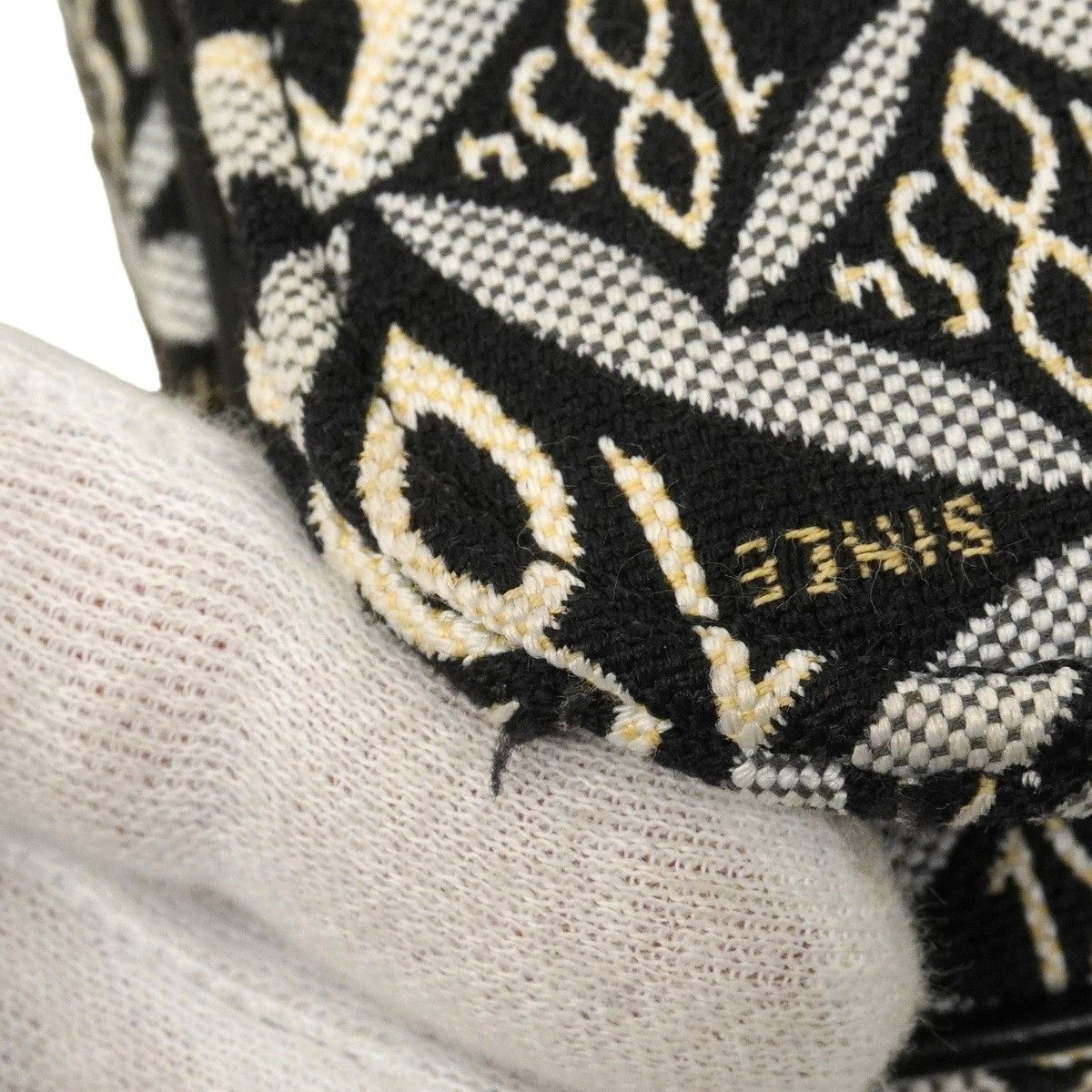 Louis Vuitton Handbag Monogram Jacquard Pochette Metis MM Black 2-Way Bag — view 7