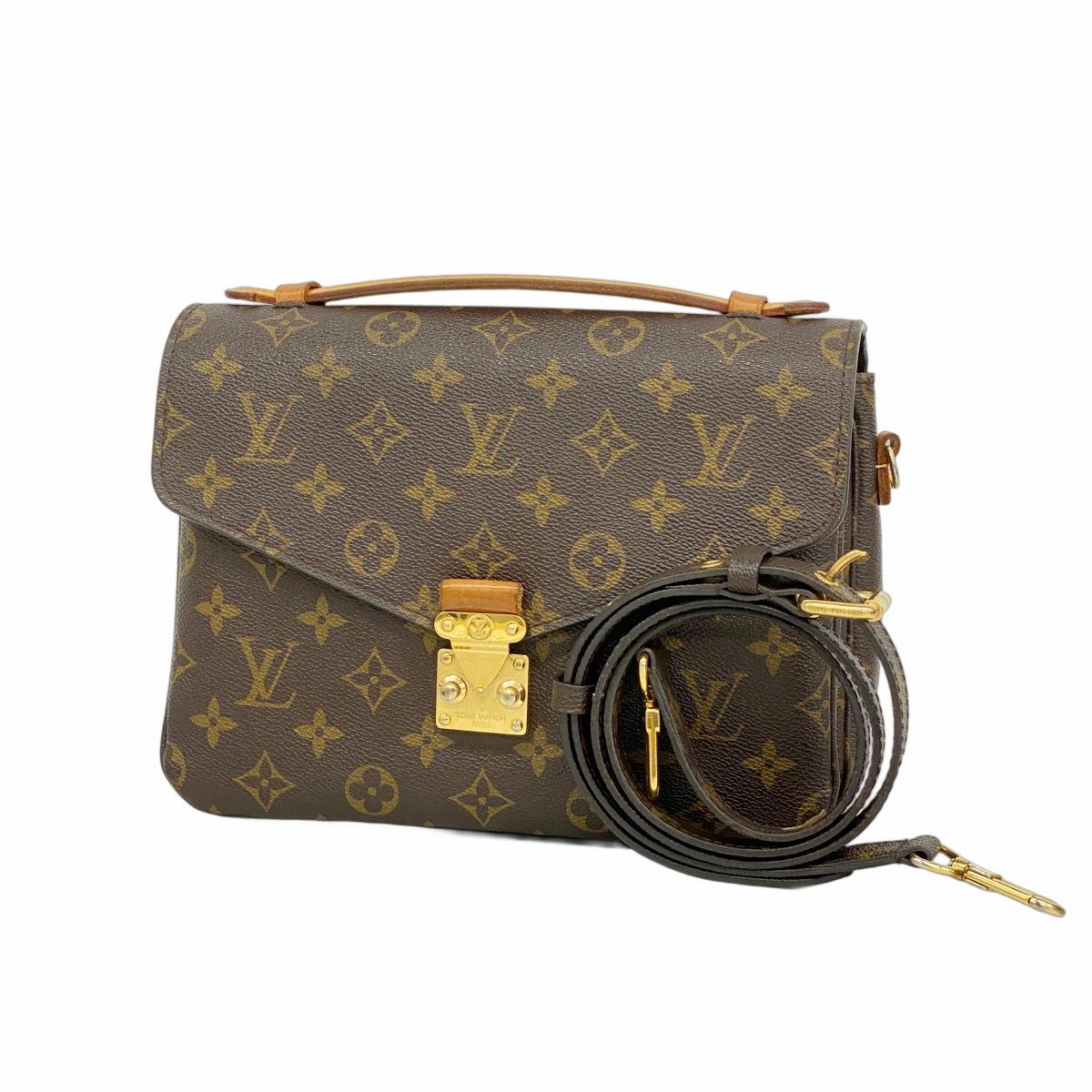 Louis Vuitton Handbag Monogram Pochette Metis MM Brown 2-Way Bag