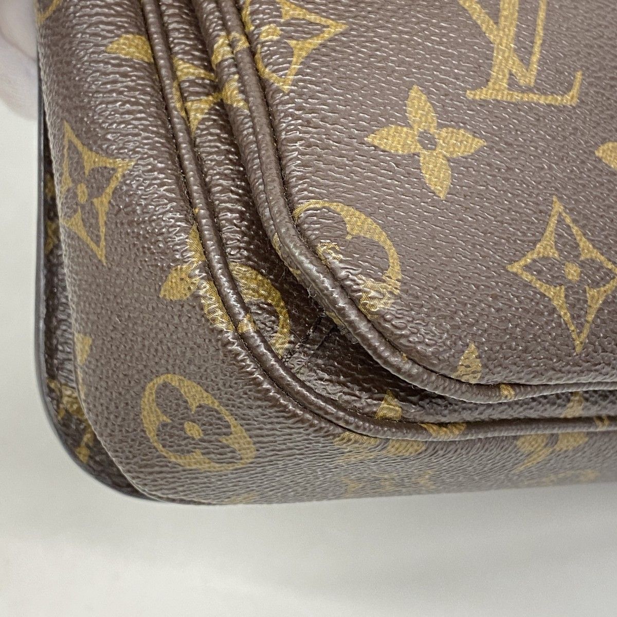 Louis Vuitton Handbag Monogram Pochette Metis MM Brown 2-Way Bag — view 6