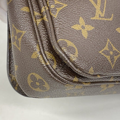 Louis Vuitton Handbag Monogram Pochette Metis MM Brown 2-Way Bag — view 6
