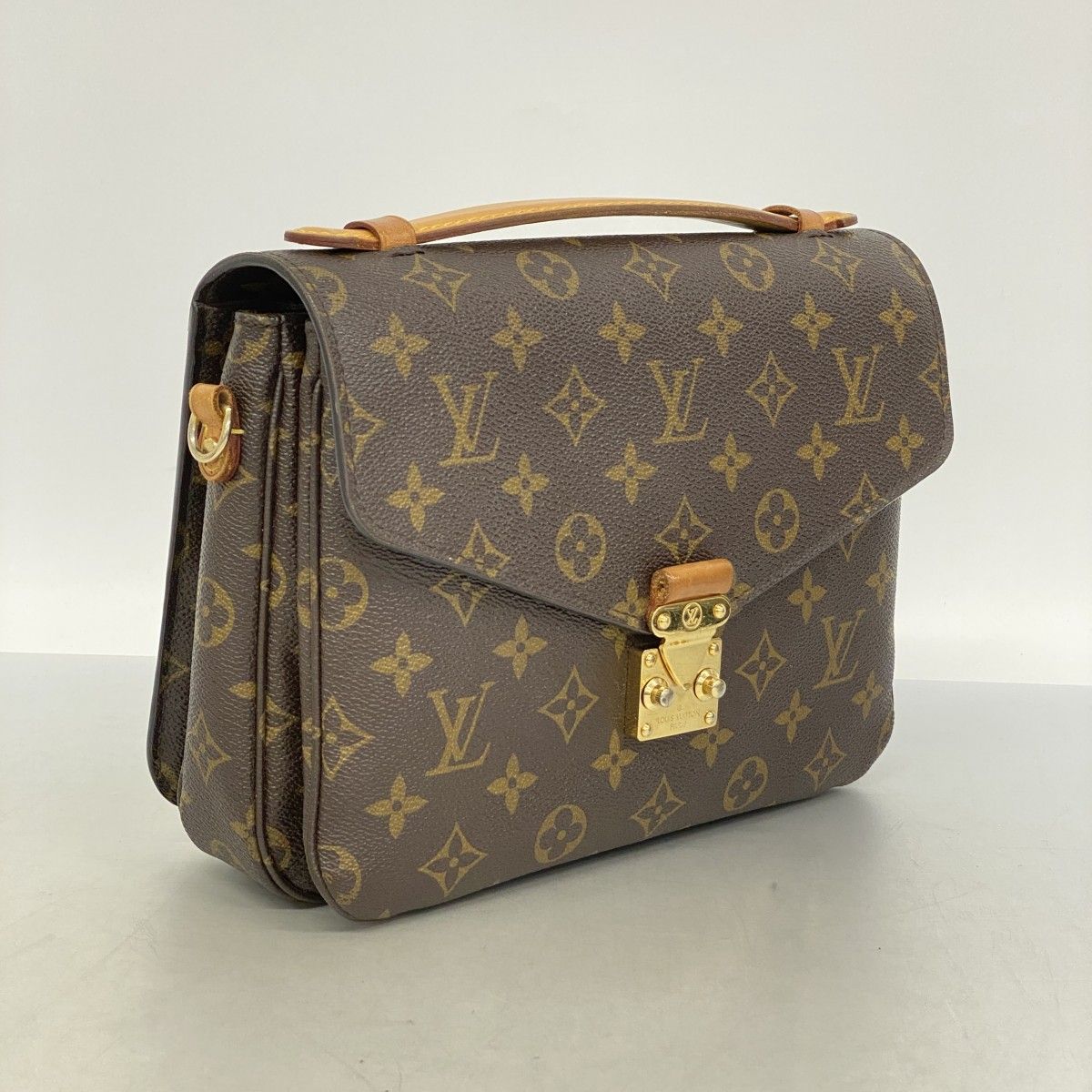 Louis Vuitton Handbag Monogram Pochette Metis MM Brown 2-Way Bag — view 2