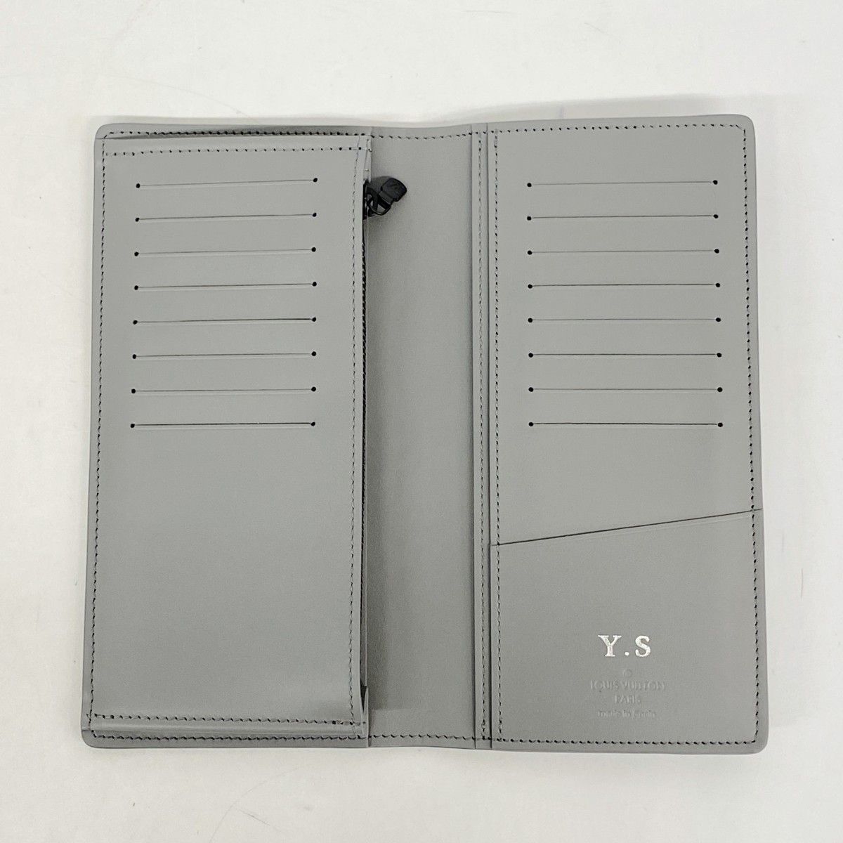Louis Vuitton Wallet Monogram Shadow Portefeuille Brazza Anthracite Gray — view 3
