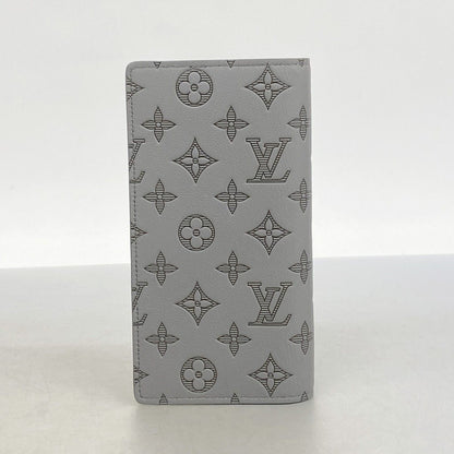 Louis Vuitton Wallet Monogram Shadow Portefeuille Brazza Anthracite Gray — view 5