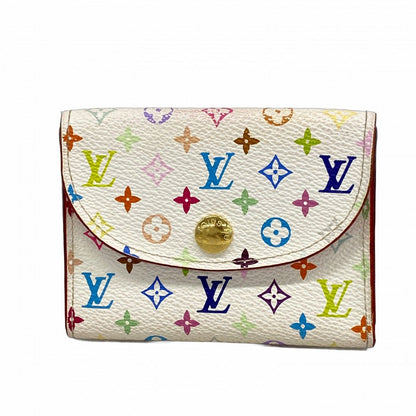 Louis Vuitton Business Card Holder Monogram Multicolor Envelope Blanc Rich