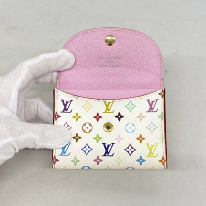 Louis Vuitton Business Card Holder Monogram Multicolor Envelope Blanc Rich — view 3