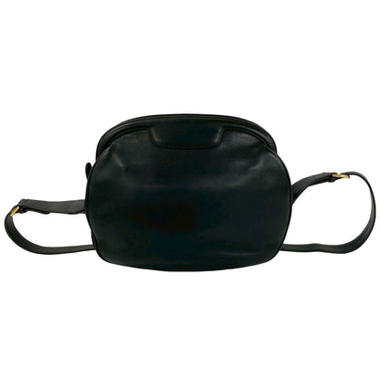 Gucci Vintage Horsebit Leather Shoulder Bag Pochette Black — view 3