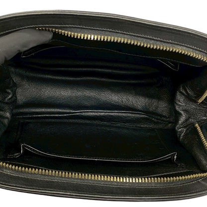 Gucci Vintage Horsebit Leather Shoulder Bag Pochette Black — view 9
