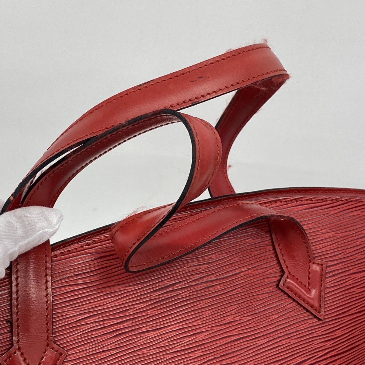 Louis Vuitton Handbag Epi Saint Jacques Castilian Red — view 9
