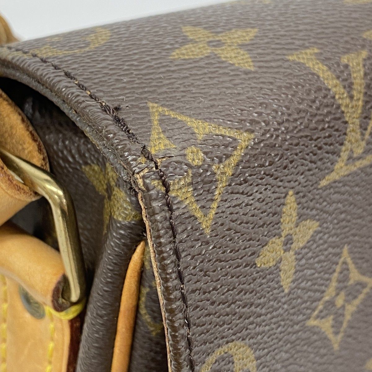 Louis Vuitton Shoulder Bag Monogram Carte Ciel GM Brown — view 6