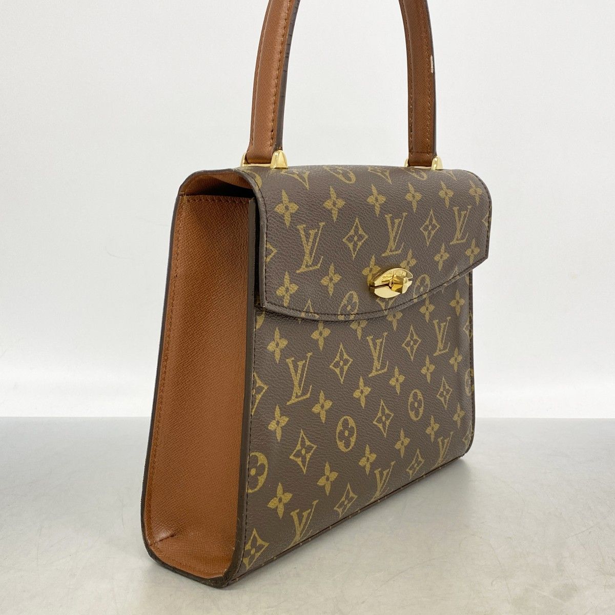 Louis Vuitton Handbag Monogram Malesherbes Brown — view 2