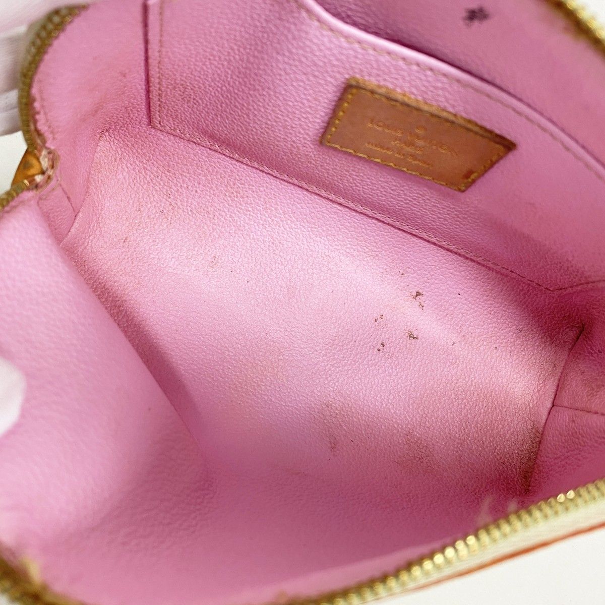 Louis Vuitton Pouch Monogram Multicolor Pochette Cosmetic Blanc Rich — view 4