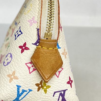 Louis Vuitton Pouch Monogram Multicolor Pochette Cosmetic Blanc Rich — view 8