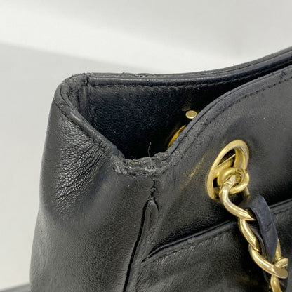 Chanel Chain Tote Lambskin Black Gold — view 6