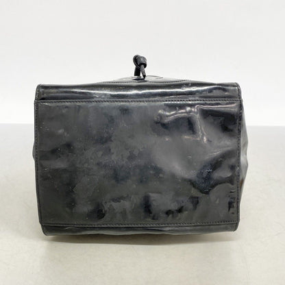 Chanel Shoulder Bag Patent Leather Black Gold — view 3