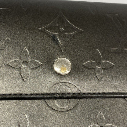 Louis Vuitton Trifold Wallet Monogram Matte Porte Tresor International Noir — view 7