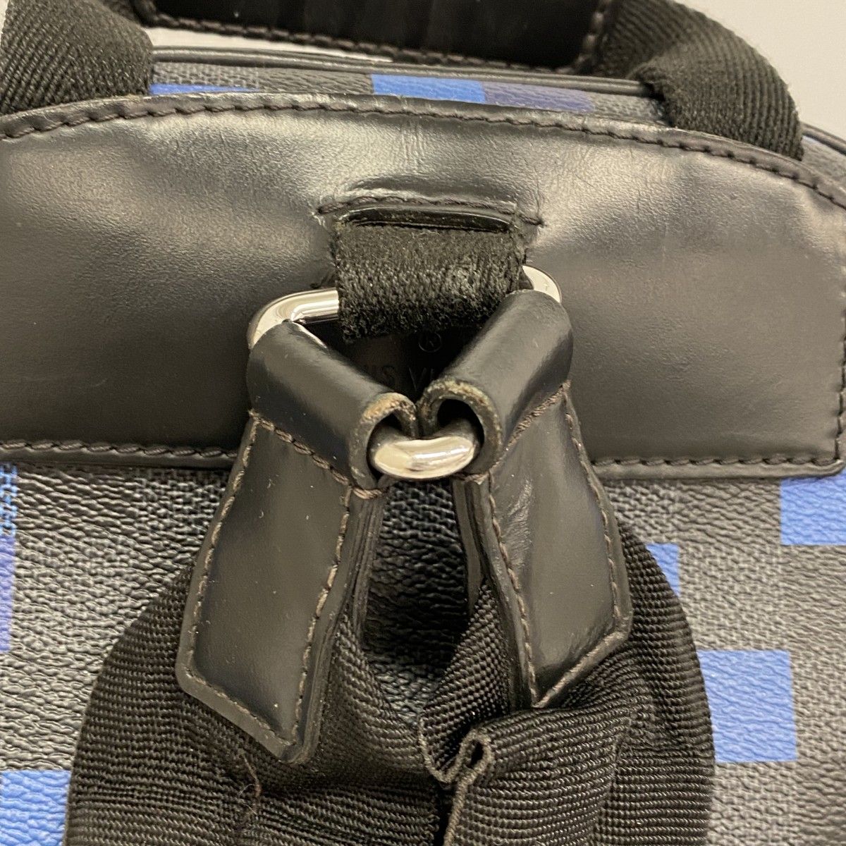 Louis Vuitton Backpack Damier Graphite Pixel Josh Black Blue — view 7