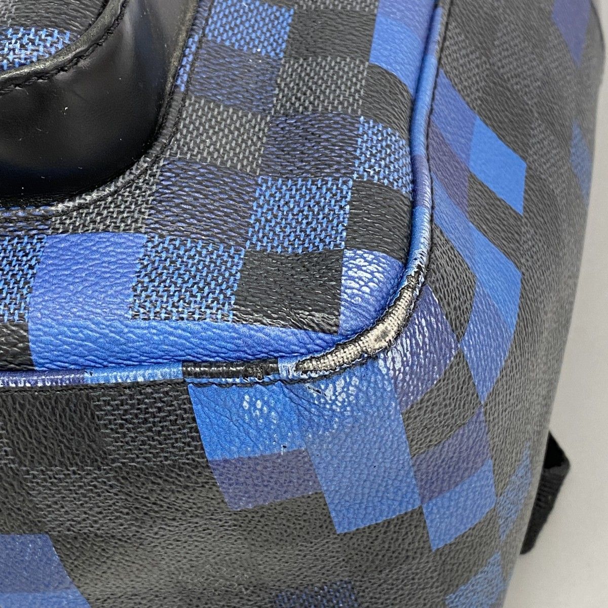 Louis Vuitton Backpack Damier Graphite Pixel Josh Black Blue — view 6