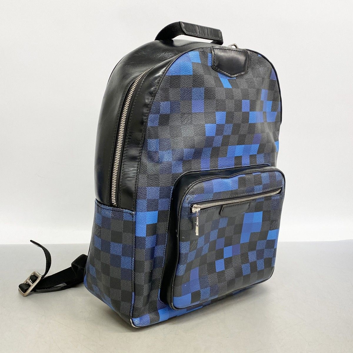 Louis Vuitton Backpack Damier Graphite Pixel Josh Black Blue — view 2