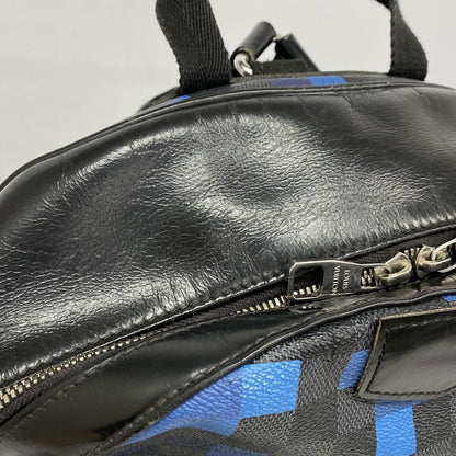Louis Vuitton Backpack Damier Graphite Pixel Josh Black Blue — view 9
