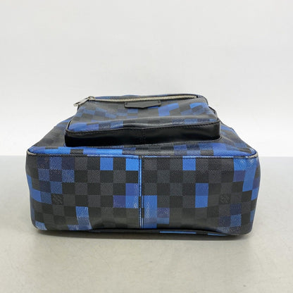 Louis Vuitton Backpack Damier Graphite Pixel Josh Black Blue — view 3
