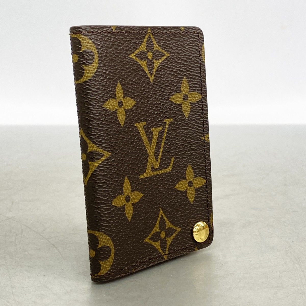 Louis Vuitton Card Case Monogram Holder Cles Depression Brown — view 2