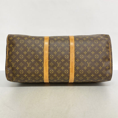 Louis Vuitton Boston Bag Monogram Keepall 55 Brown — view 3