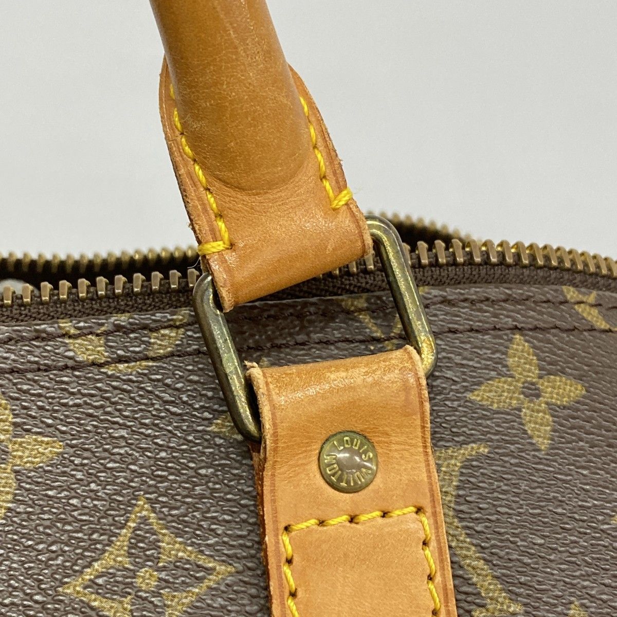 Louis Vuitton Boston Bag Monogram Keepall 55 Brown — view 8