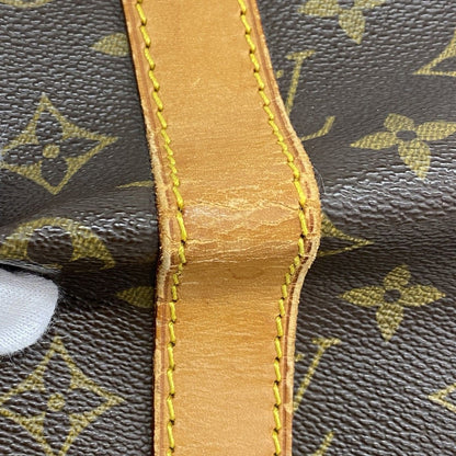 Louis Vuitton Boston Bag Monogram Keepall 55 Brown — view 7