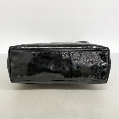 Chanel Shoulder Bag Patent Leather Black Gold — view 3