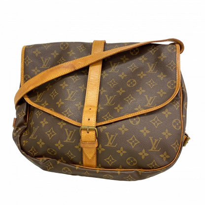 Louis Vuitton Shoulder Bag Monogram Saumur 35 Brown