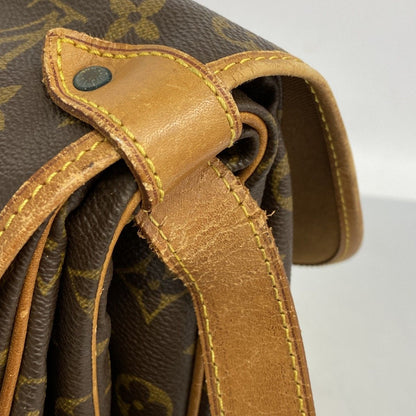 Louis Vuitton Shoulder Bag Monogram Saumur 35 Brown — view 7